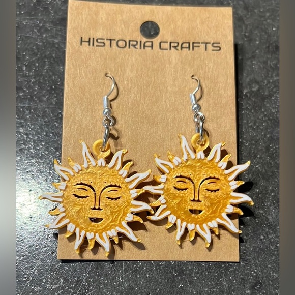 Jewelry - 3 D Printed Sun earrings